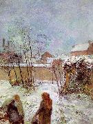 Paul Gauguin The Garden in Winter, rue Carcel oil painting on canvas